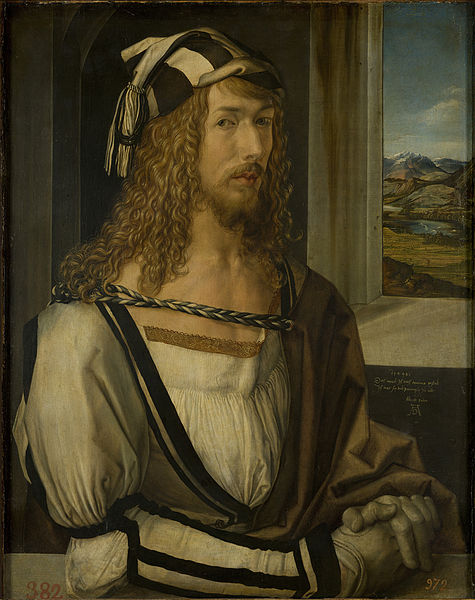 Zum Vergrößern auf das Bild klicken Selbstportrait mit Landschaft